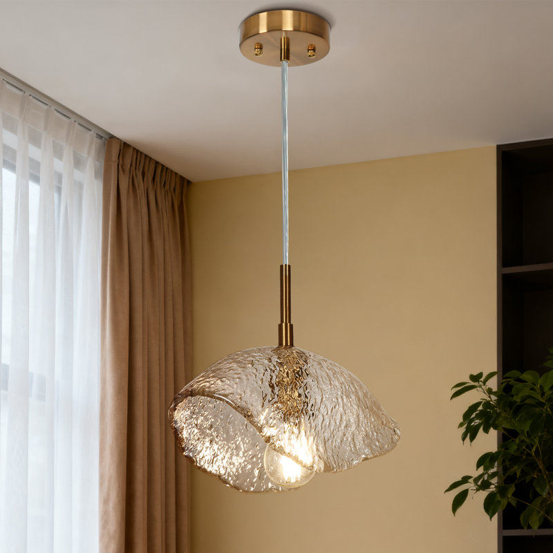 Mercer41 Jailia 1 - Light Mini Unique Pendant Light Glass Shade